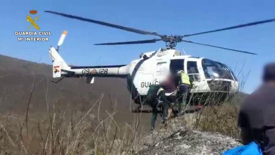 La Guardia Civil rescata a un montañista herido en Sanabria