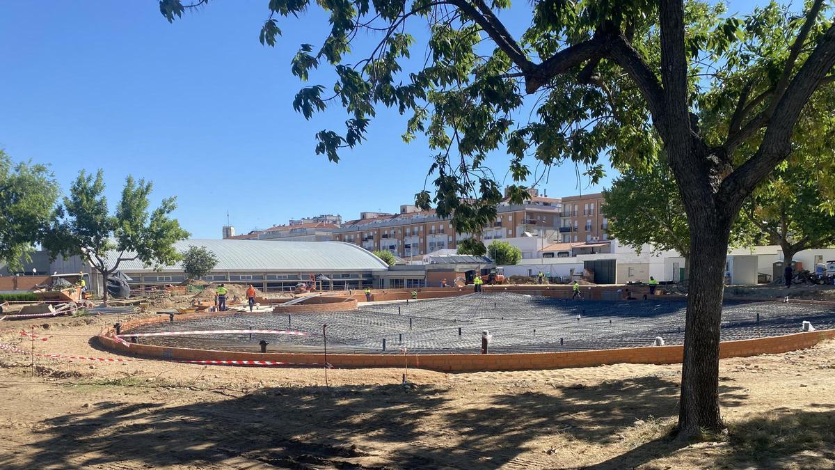 Piscina de Don Benito en obras