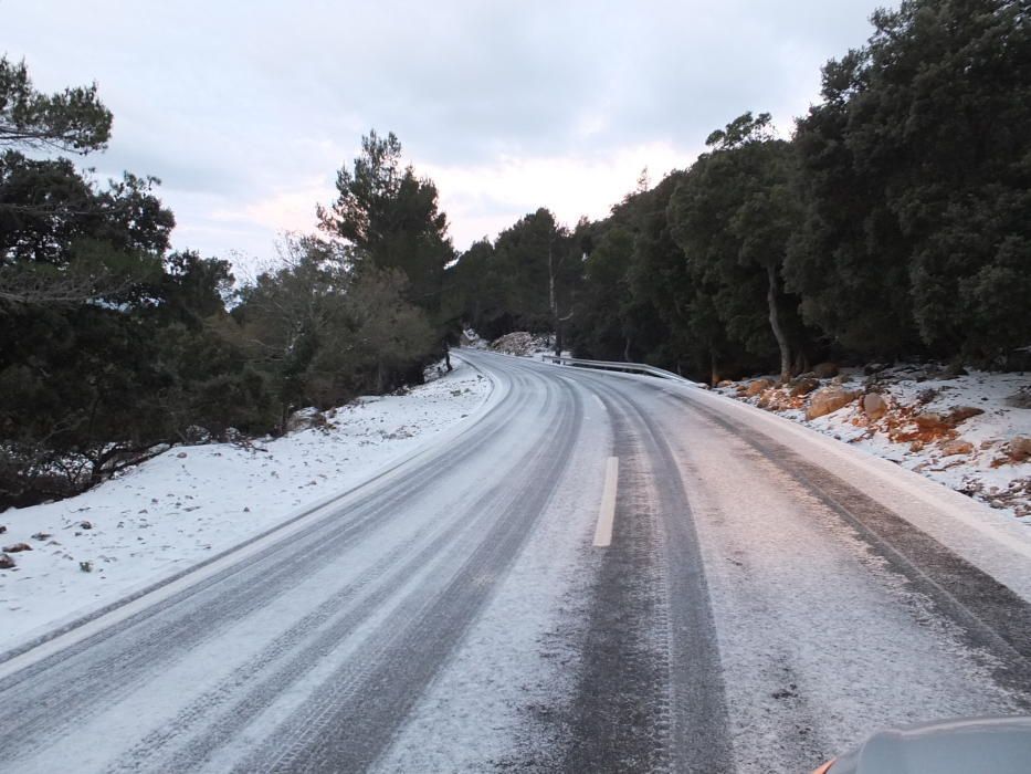 Schnee Mallorca Winter 2017