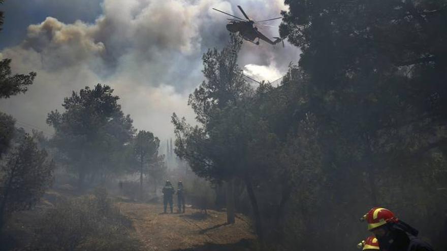 Incendio en Atenas