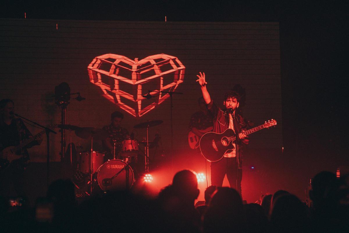 Fran Perea, durante un concierto en La Riviera.