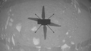La fotografía de su propia sombra tomada en Marte por el helicóptero Ingenuity de la NASA en 2021.