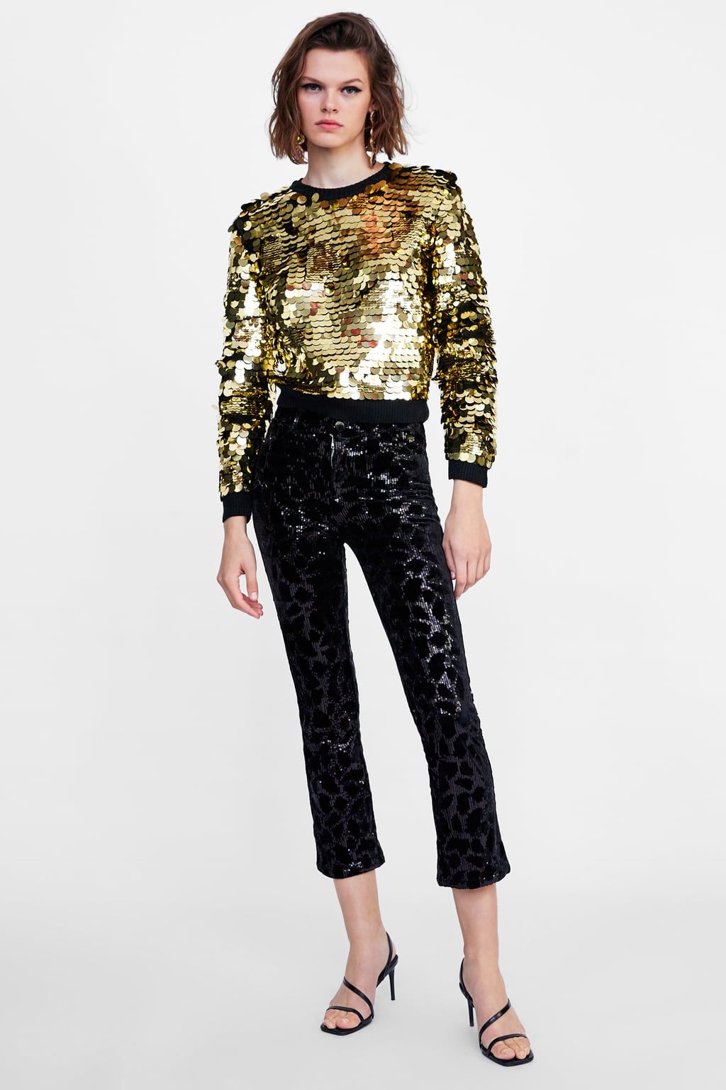 Sueter lentejuelas zara deals