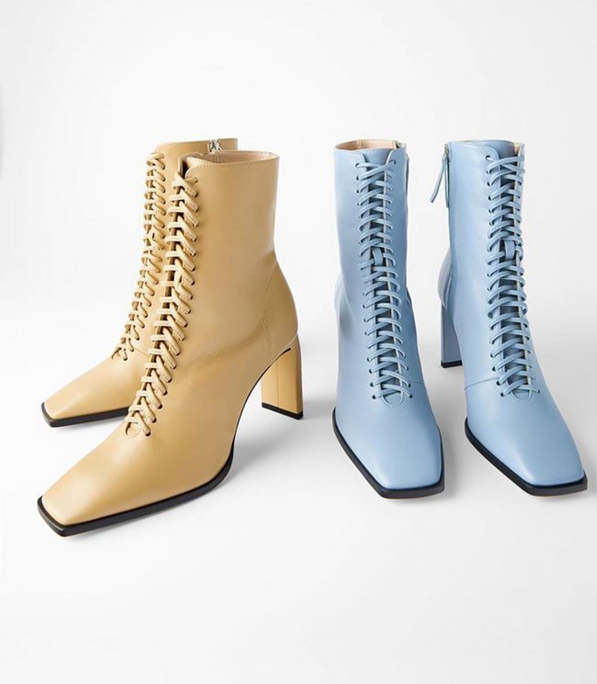 Acordonados por completo y con tacón midi, así son los nuevos botines de Zara que se convertirán en su nuevo 'best seller'