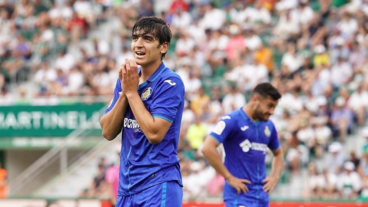 Gonzalo Villar en su etapa en el Getafe