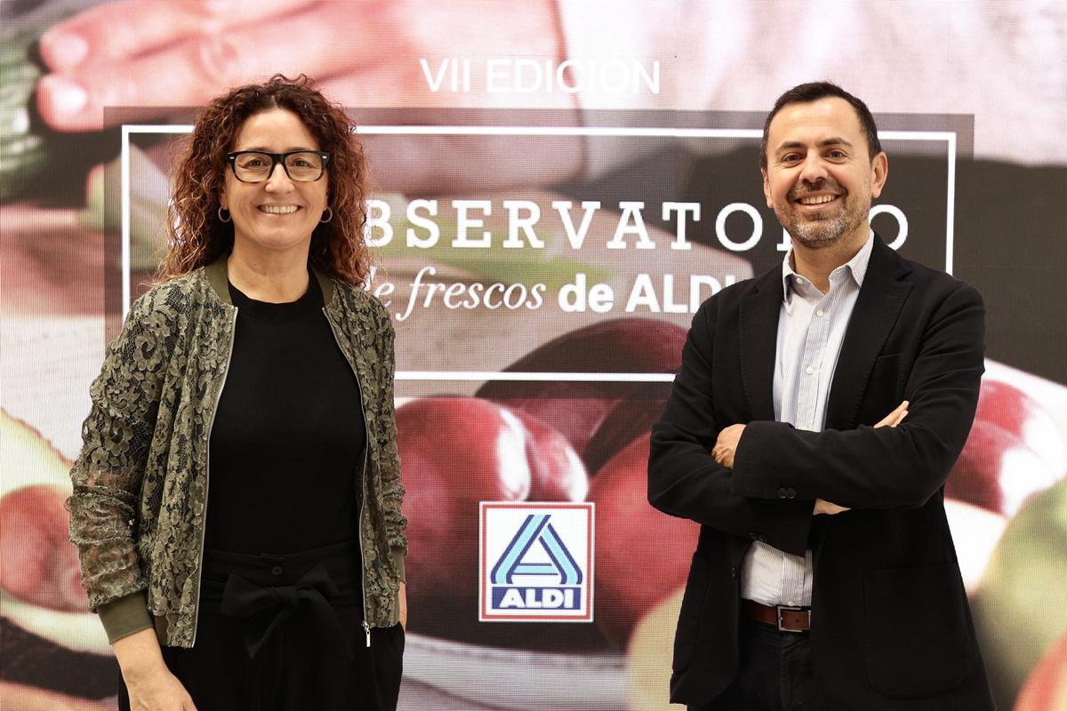 Silvia Segarra, directora de Comunicación y Relaciones Institucionales de ALDI España y Hugo Liria, Responsable de Research en ALDI España