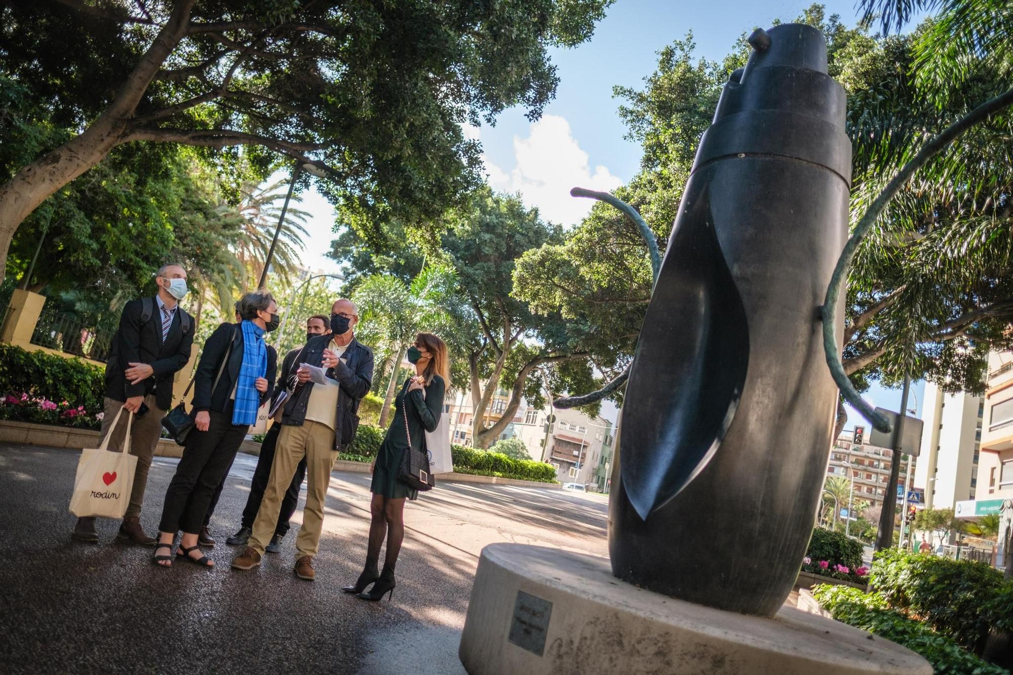 Visita al Viera y Clavijo de la directora del Museo Rodin de París