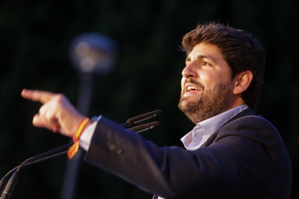 Pablo Casado visita Murcia un día antes del cierre de campaña