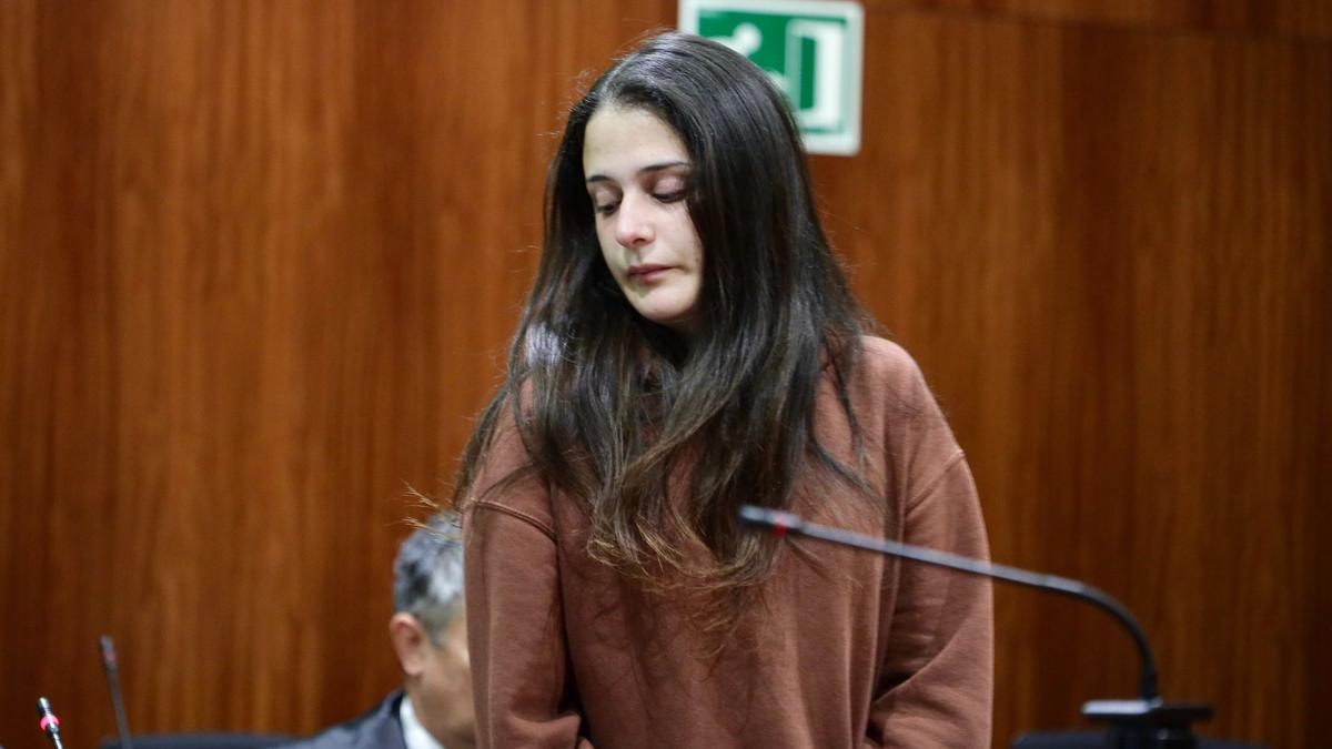 Tatiana Diguele Nuñez durante la lectura del veredicto, este lunes.