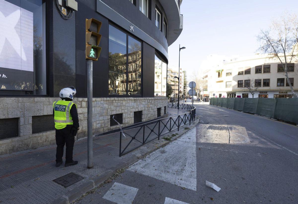 Árbol derribado por el viento en la calle Canarias de Vila. | VICENT MARÍ