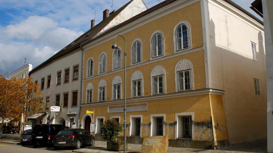 Casa natal de Adolf Hitler, en Braunau am Inn, Austria.