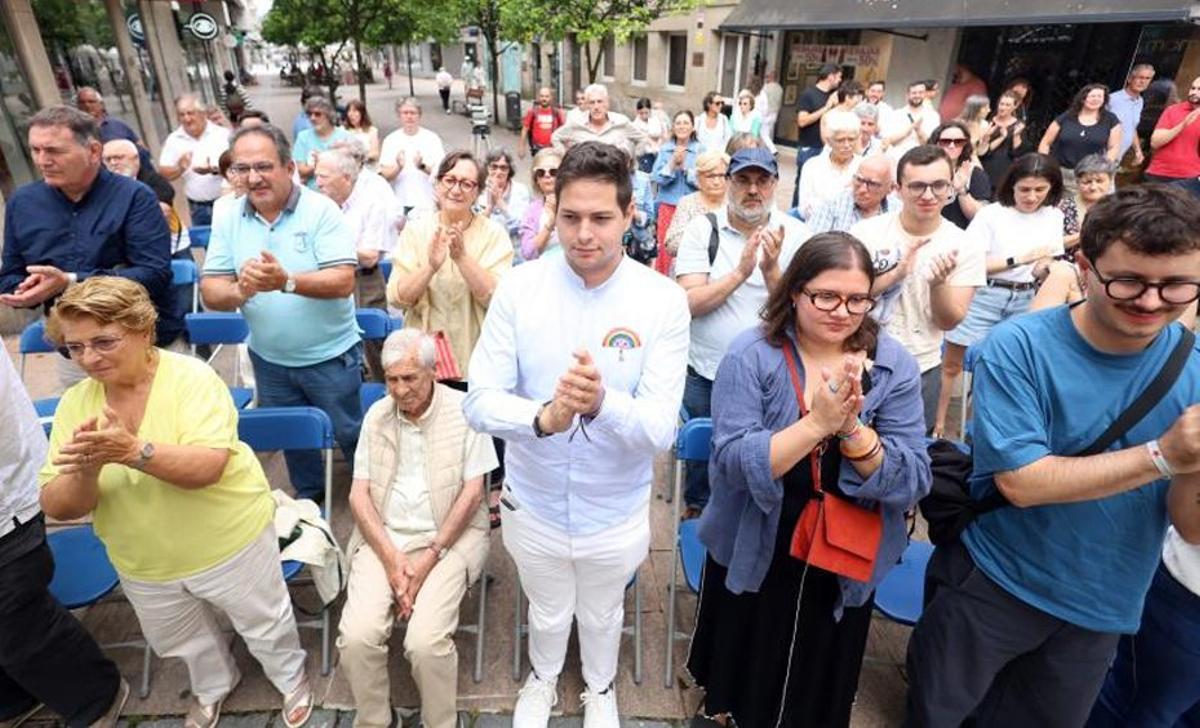Público asistente al acto en Pontevedra. | GUSTAVO SANTOS