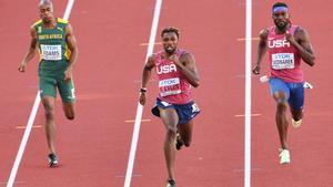 Noah Lyles dominó a su antojo la final de 200 metros