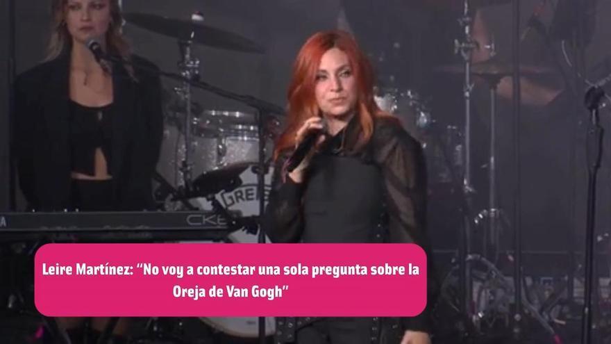 Leire Martínez se muestra tajante al hablar de La Oreja de Van Gogh