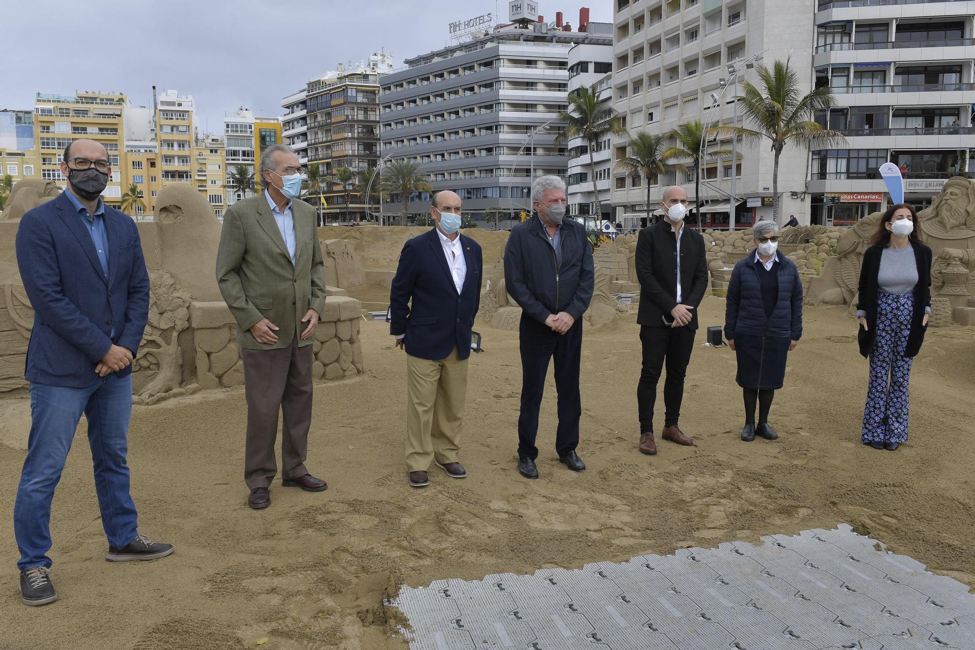 Clausura del belén de arena de Las Palmas de Gran Canaria (07/01/2022)