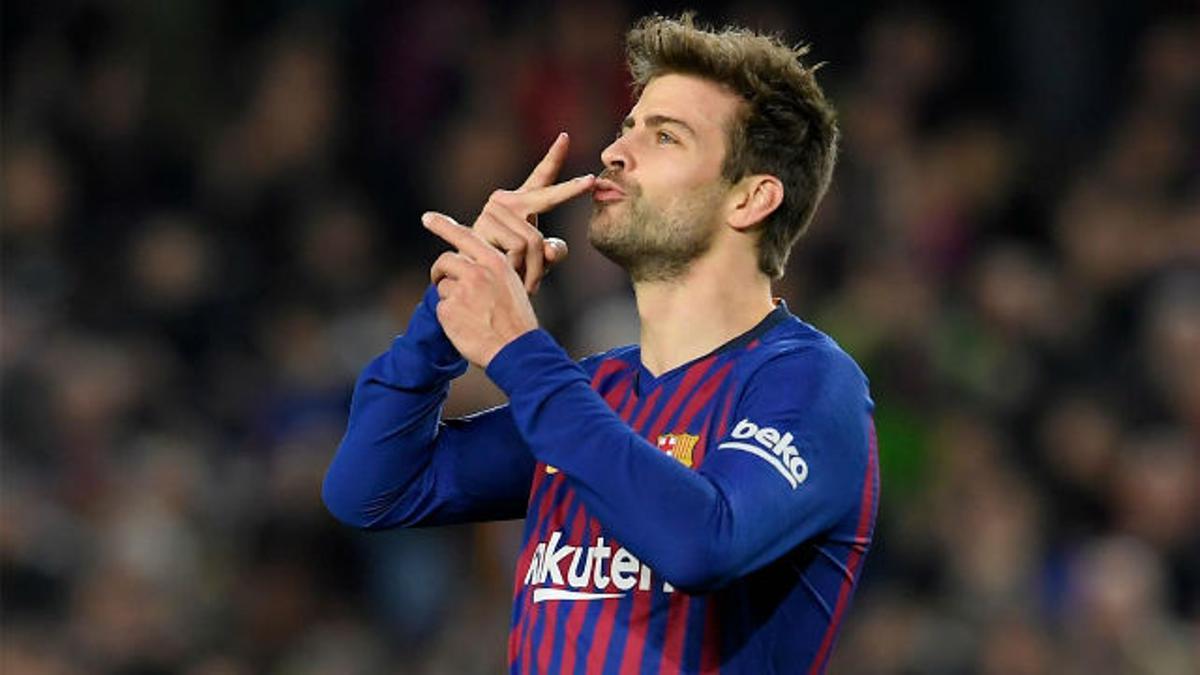 Piqué abrió el camino: Cabezazo para abrir el marcador