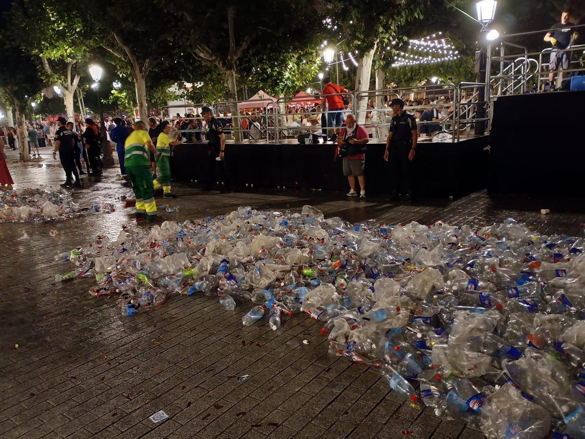 Recinto Ferial de Alcalá de Henares tras la labor especial de limpieza tras nueve días de fiestas