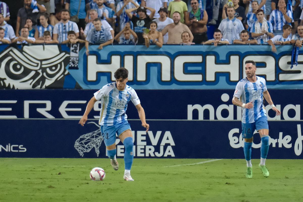 Partido Málaga CF contra el Mirandés, este sábado en La Rosaleda