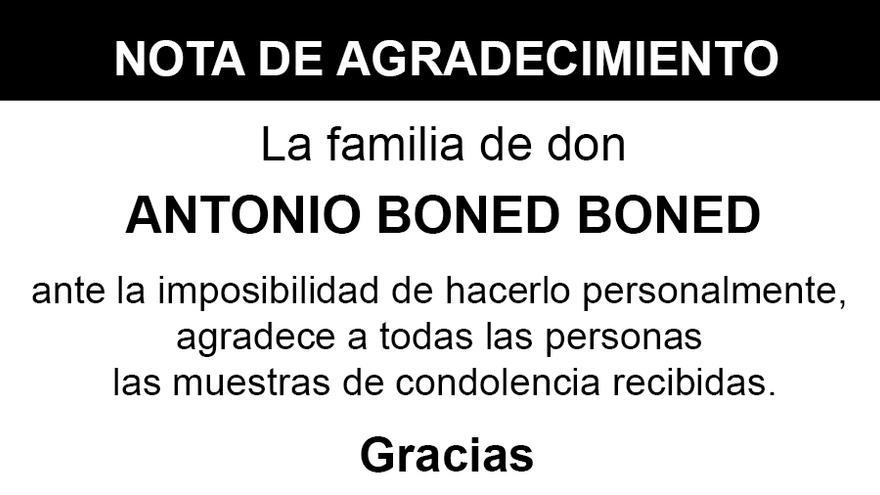 Nota Antonio Boned Boned