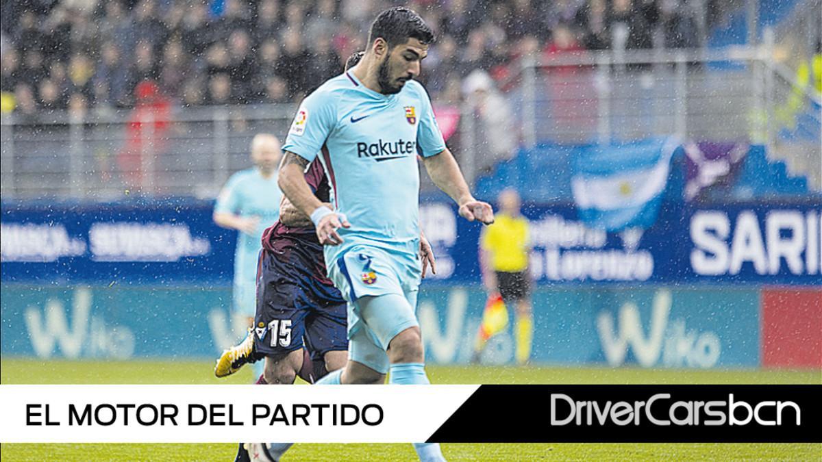 Luis Suárez volvió a ser decisivo para el Barça en la Liga, esta vez en Ipurúa