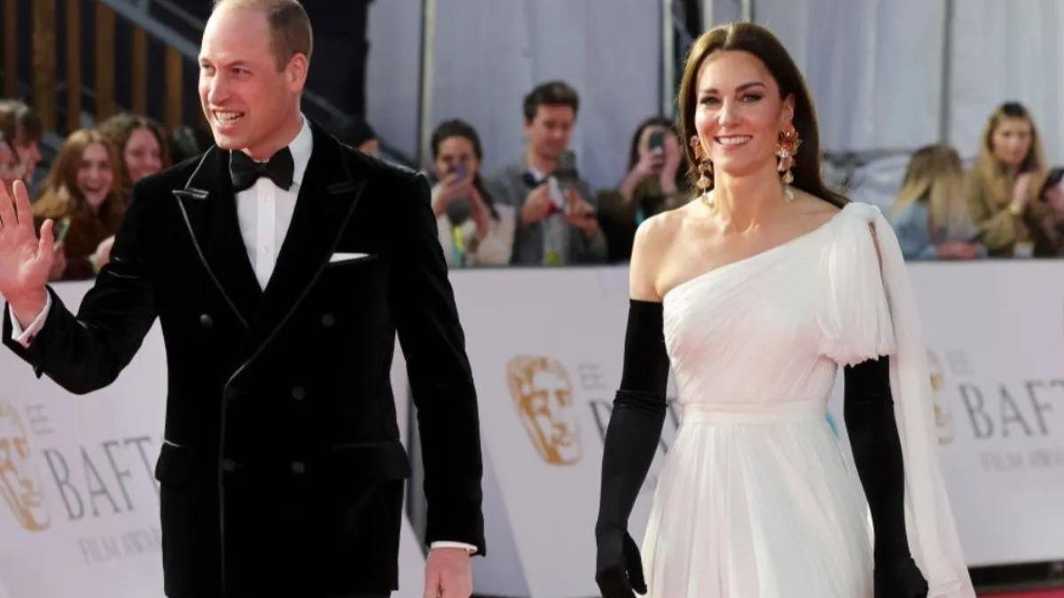 El príncipe Guillermo y Kate Middleton en los premios Bafta 2023