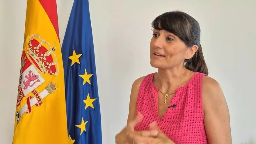 La secretaria de Estado de Digitalización e Inteligencia Artificial, María González, destaca la llegada del gemelo digital del Mar Menor