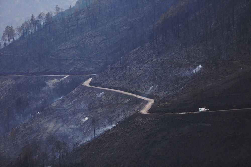 El Suroccidente asturiano arrasado por las llamas