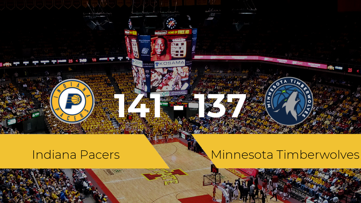 Indiana Pacers se queda con la victoria frente a Minnesota Timberwolves por 141-137