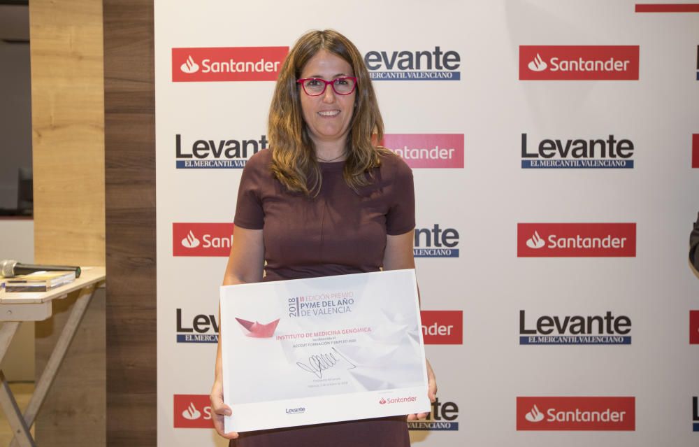 Premios Santander a la Pyme del Año de València 2018 junto a la Cámara de Comercio y en colaboración con Levante-EMV