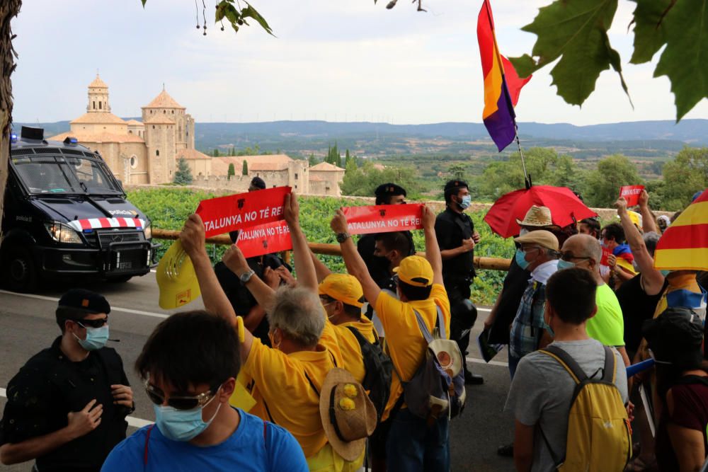 Protestes en contra de la visita dels reis a Catalunya