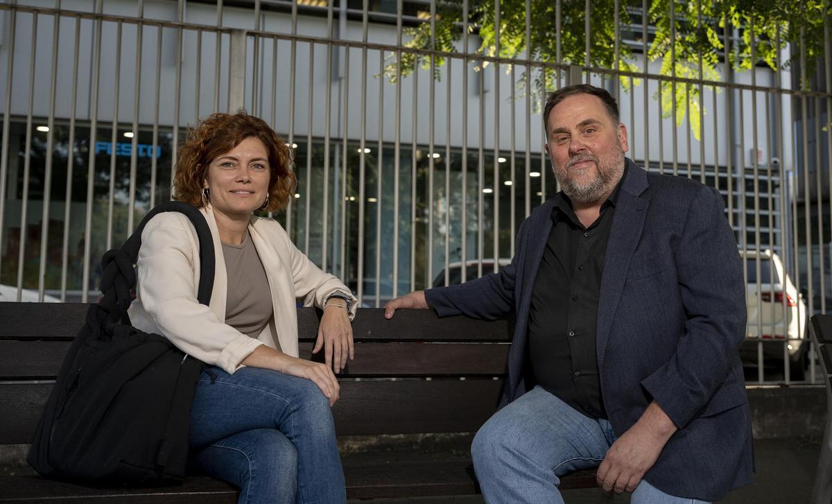 Elisenda Alamany y Oriol Junqueras en una entrevista con EL PERIÓDICO. Elisenda Alamany y Oriol Junqueras en una entrevista con EL PERIÓDICO.