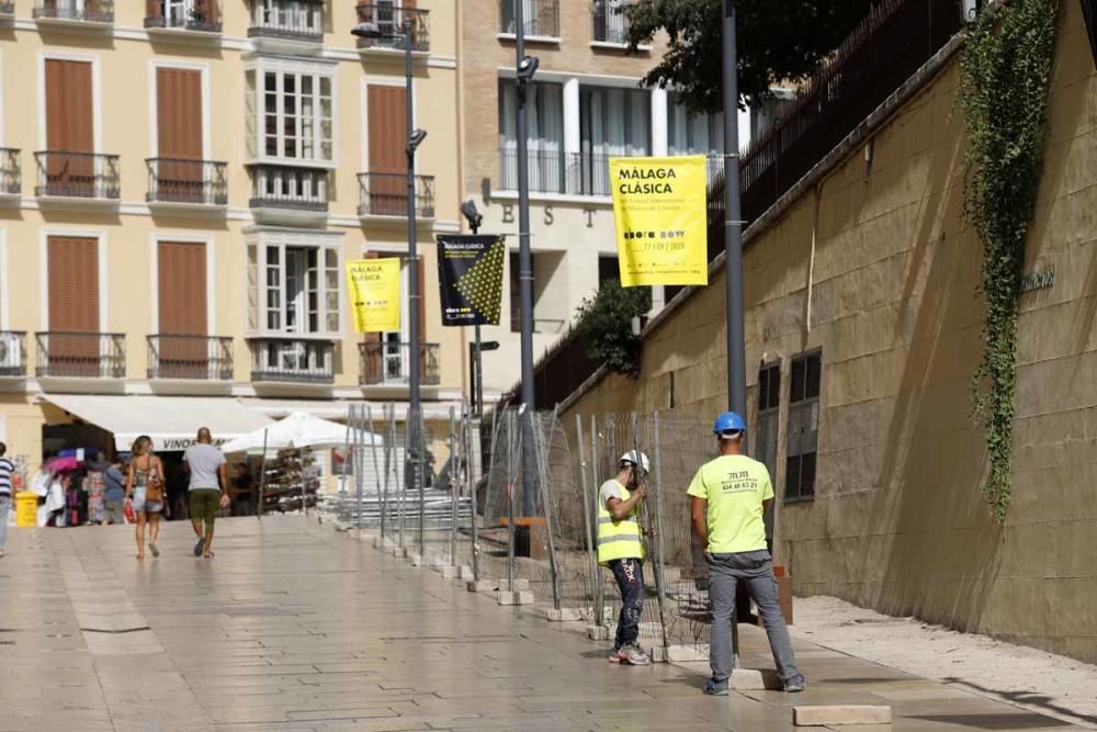 Obras para instalar un poema de Aleixandre en la travesía del Pintor Nogales