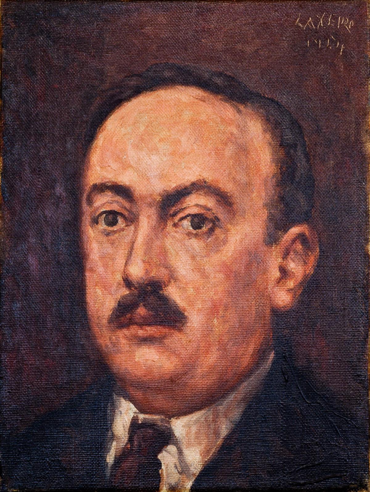 O ilustre Plácido Goyanes, tío de Alvaro Goyanes, nun retrato de Laxeiro.