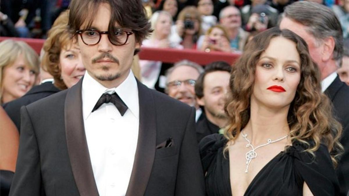 Johnny Depp y Vanessa Paradis, en una imagen de la gala de los Oscar del 2009.