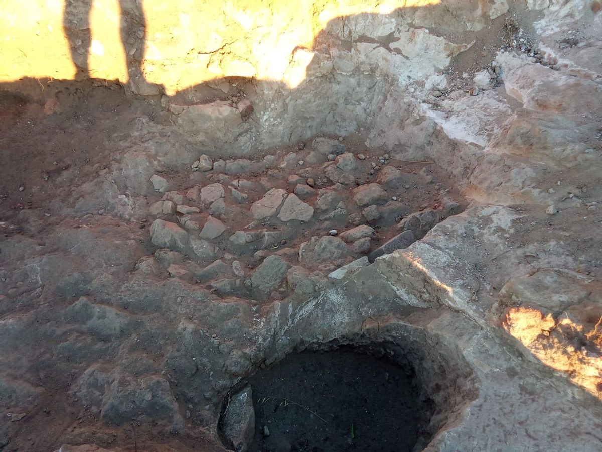 Restos arqueológiso hallados en el Castro del Viso