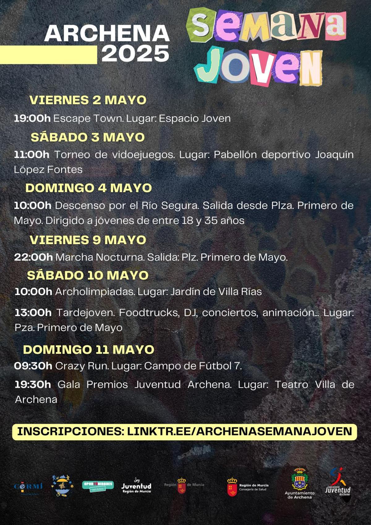 Programación de la Semana Joven de Archena
