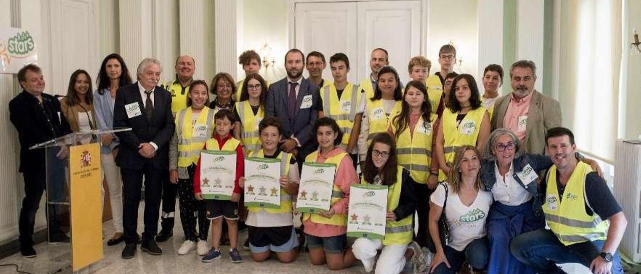 Alumnos de tres centros de la provincia reciben un premio. // Brais Lorenzo