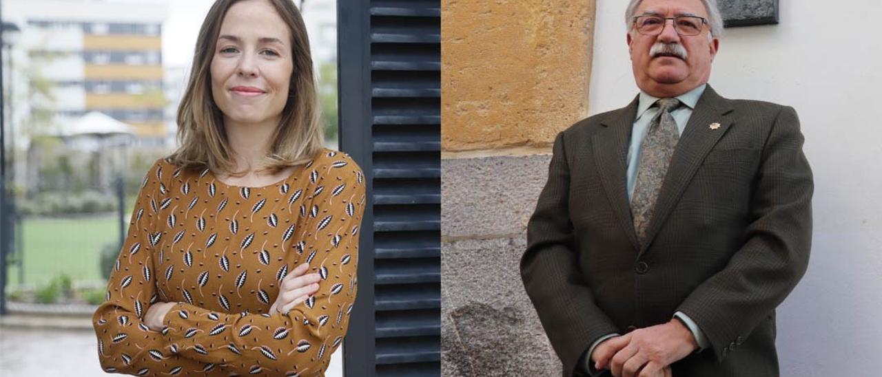 Los candidatos a presidir el Colegio de Enfermería, Natalia Pérez y Enrique Castillo.