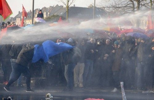 PROTESTA DE BLOCKUPY ANTE LA SEDE DEL BCE