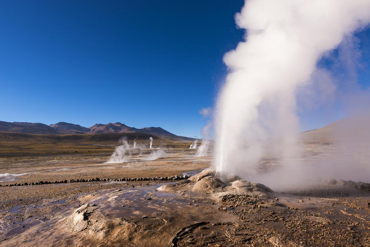 Los géiseres del desierto de Atacama en activo