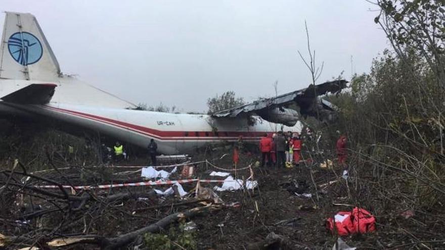 Cinco muertos al estrellarse en Ucrania un avión de carga que había partido de Vigo