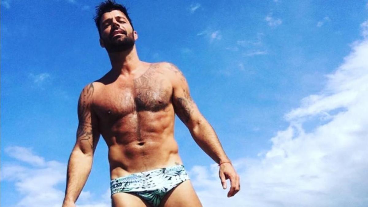 Ricky Martin presume de cuerpo fibrado