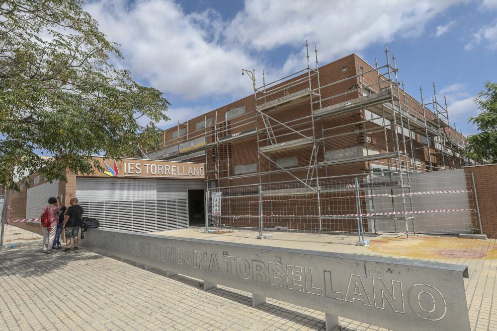 Obras en el Instituto de Torrellano