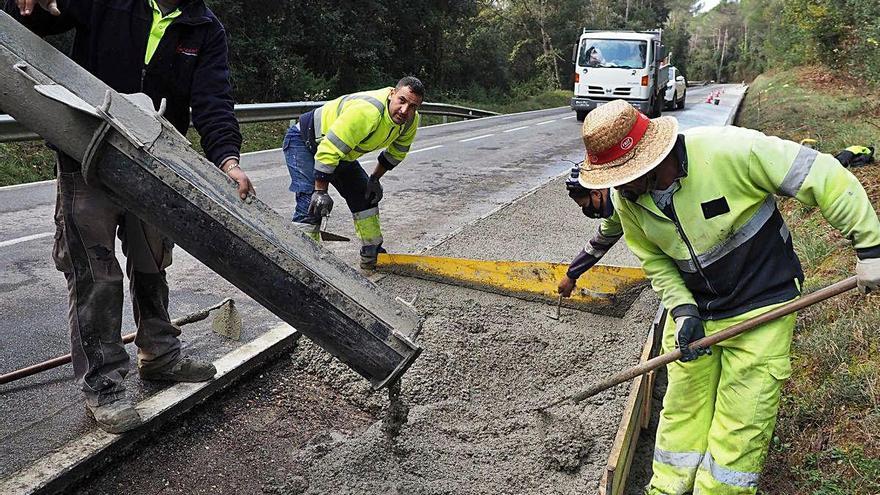 Els treballs per millorar la Gi-524, al Pla de l&#039;Estany.