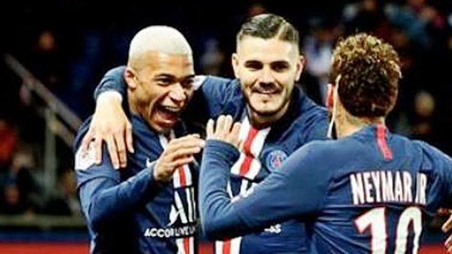 Icardi ha firmado 20 goles con el PSG, cinco en Champions.