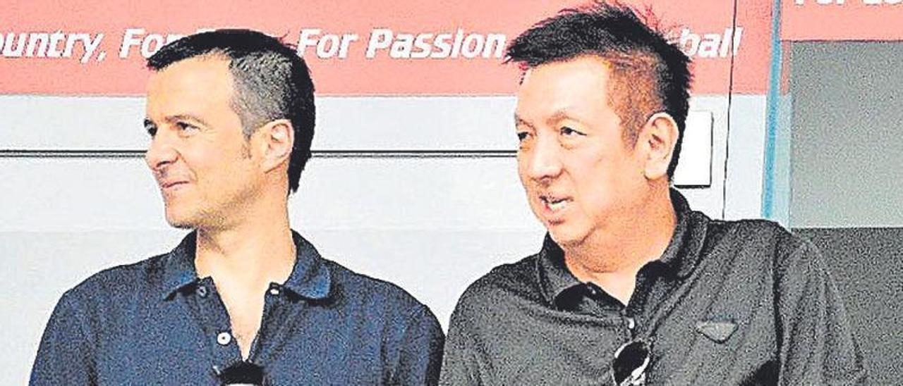 Una imagen de Jorge Mendes y Peter Lim juntos