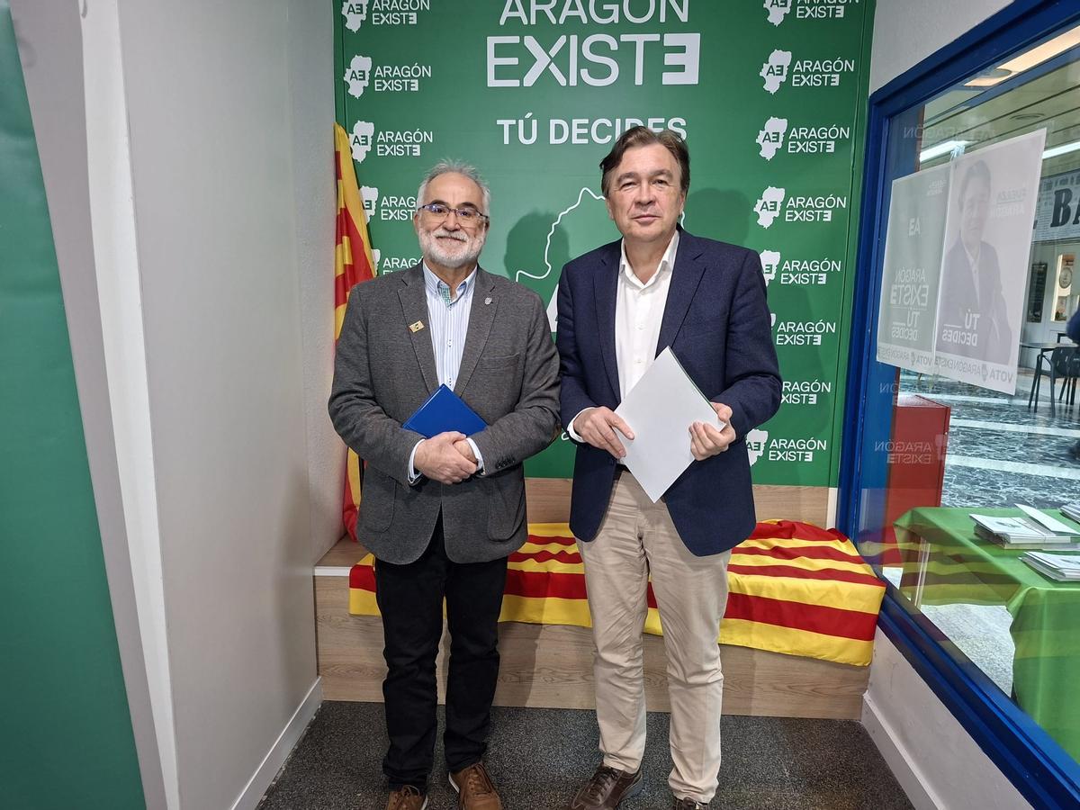 Javier Fernández y Tomás Guitarte, de Aragón-Teruel Existe.