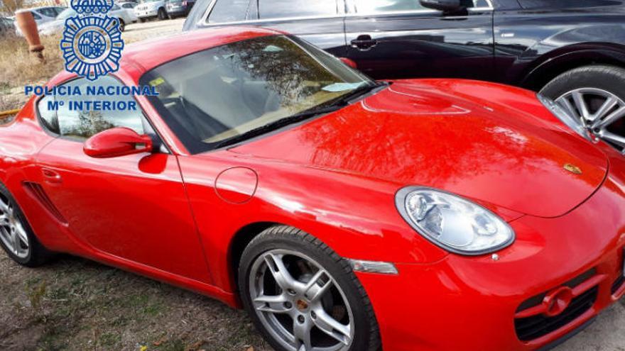 Un Porsche 911 del que se incautó la Policía Nacional.