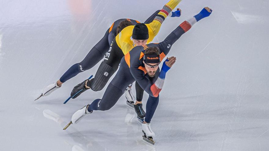 Das Verb „patinar“ kann sowohl „eislaufen“ als auch „Rollschuh laufen“ oder „ausrutschen“ heißen.  | F.: R. PILIPEY / EFE