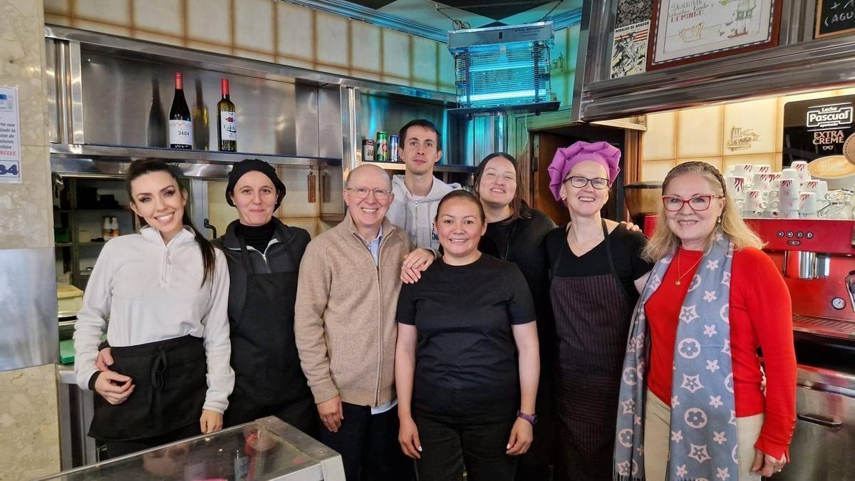 Trabajadores del restaurante.